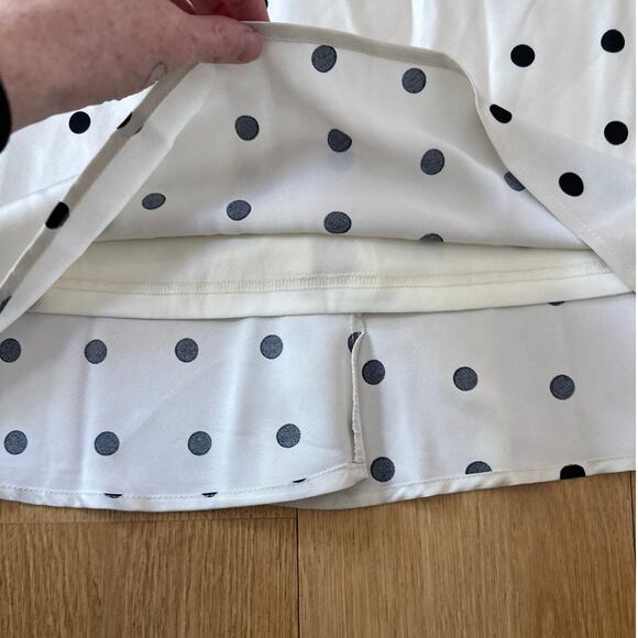 Petal and Pup Maxi Dress Short Sleeves Dots Elke Size XS Off White Black - Picture 2 of 6